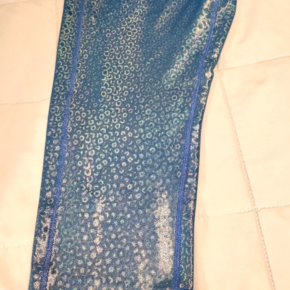 Zyia Blue iridescent Mermaid light n tight - Picture 3 of 8
